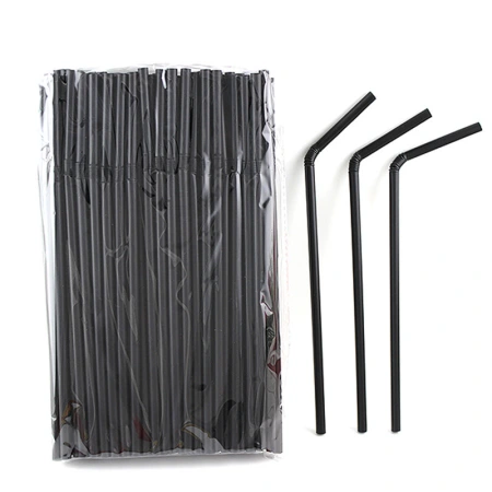 6MM cocktail decoration straw, black straw for coffee shops and bars, black curved straw for Western restaurants 6MM cocktail decoration straw, black straw for coffee shops and bars, black curved straw for Western restaurants